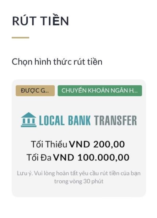 rút tiền M88